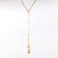 Pearl 'Y' Necklace - 14K Gold-Filled
