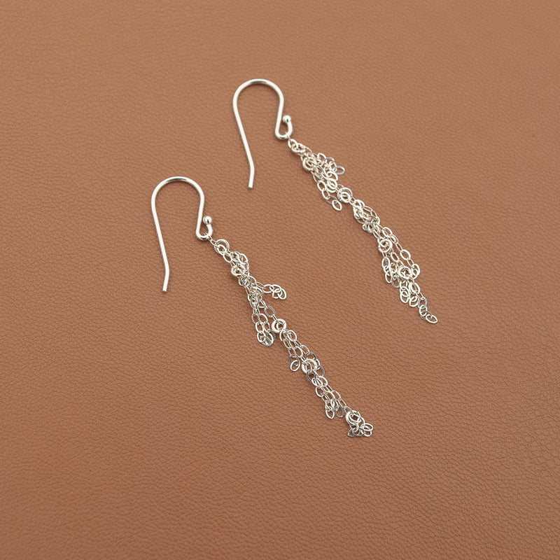 Dangle Whisper Fringe Earrings