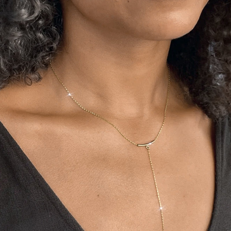 Sable Y Necklace - 14k Gold Filled