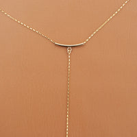 Sable Y Necklace - 14k Gold Filled