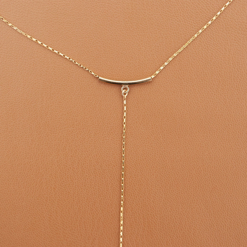 Sable Y Necklace - 14k Gold Filled