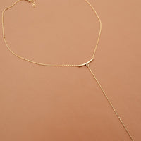 Sable Y Necklace - 14k Gold Filled
