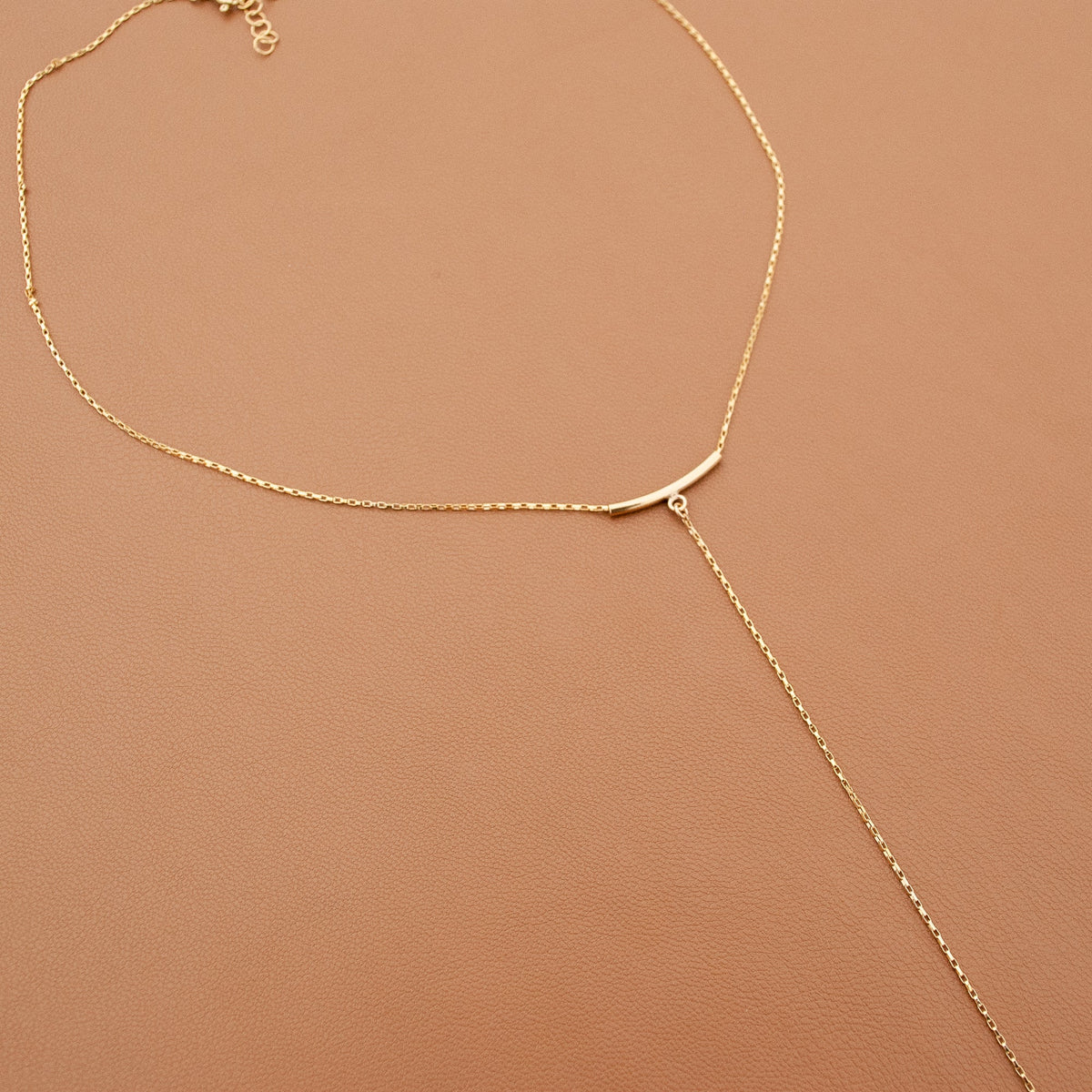 14K Gold Filled Slinky 'Y' Necklace