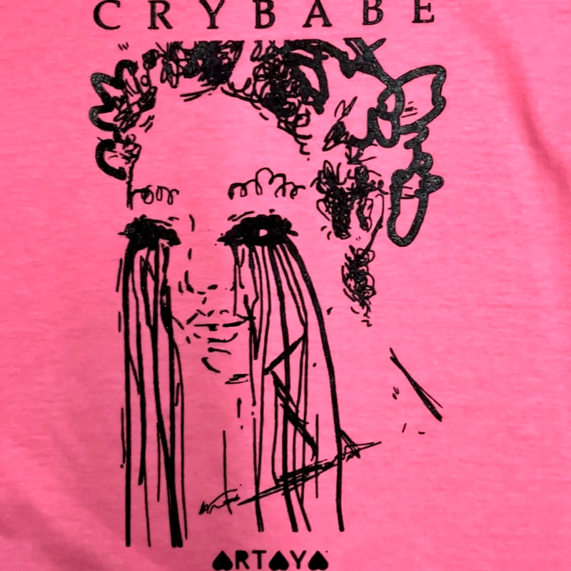 Neon Pink Crybabe T-shirt