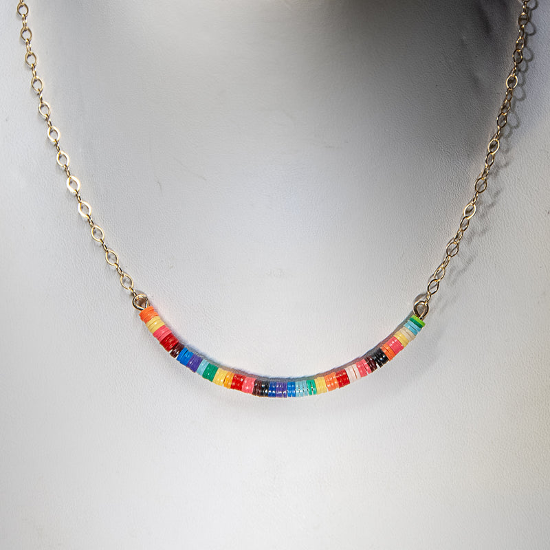 Rainbow Necklace - Gold-Filled