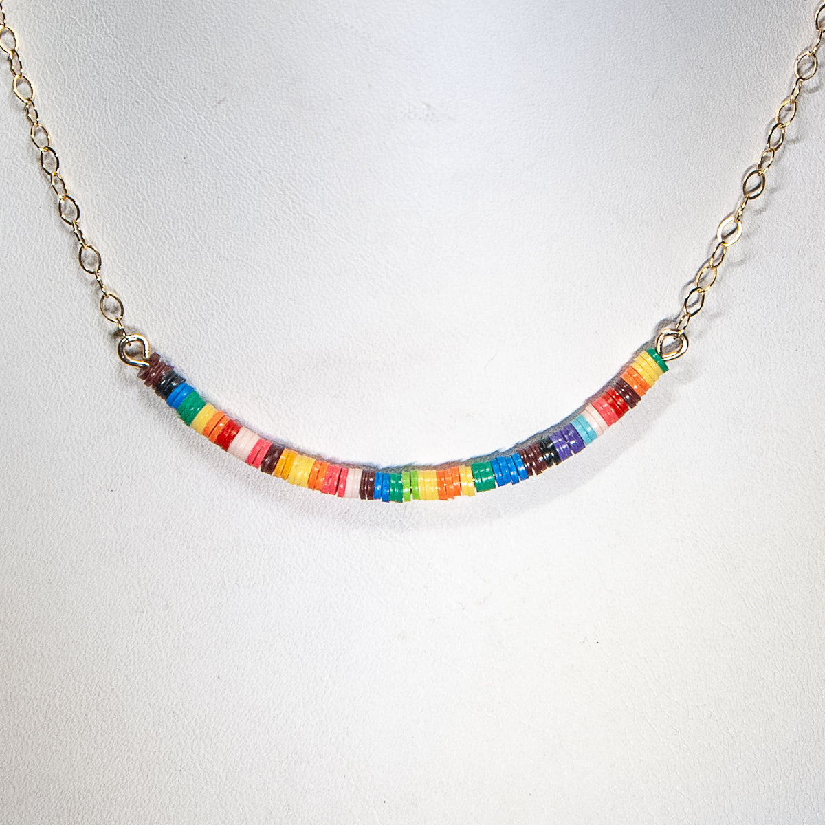 【AJO AJOBYAJO】25SS★ Multi Color Beads Layered Necklace J17N-ARTISTICBEAD-GOLD-