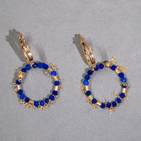 Lapis Lazuli & Gold-Filled Huggie Hoops - Small