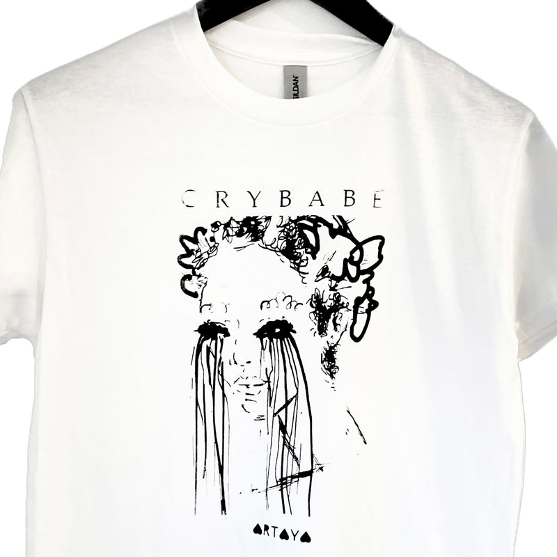 White Crybabe T-shirt