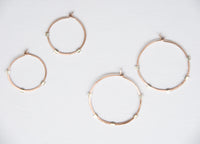 Sunburst Hoops - 14K Rose Gold-Filled & Sterling Silver