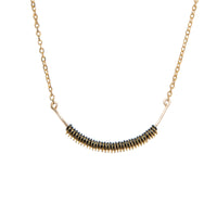 Aura Necklace Black - Gold-Filled