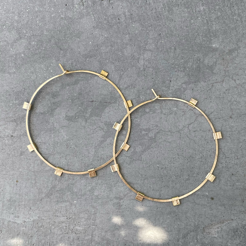 Spark Hoops - 14K Gold-Filled