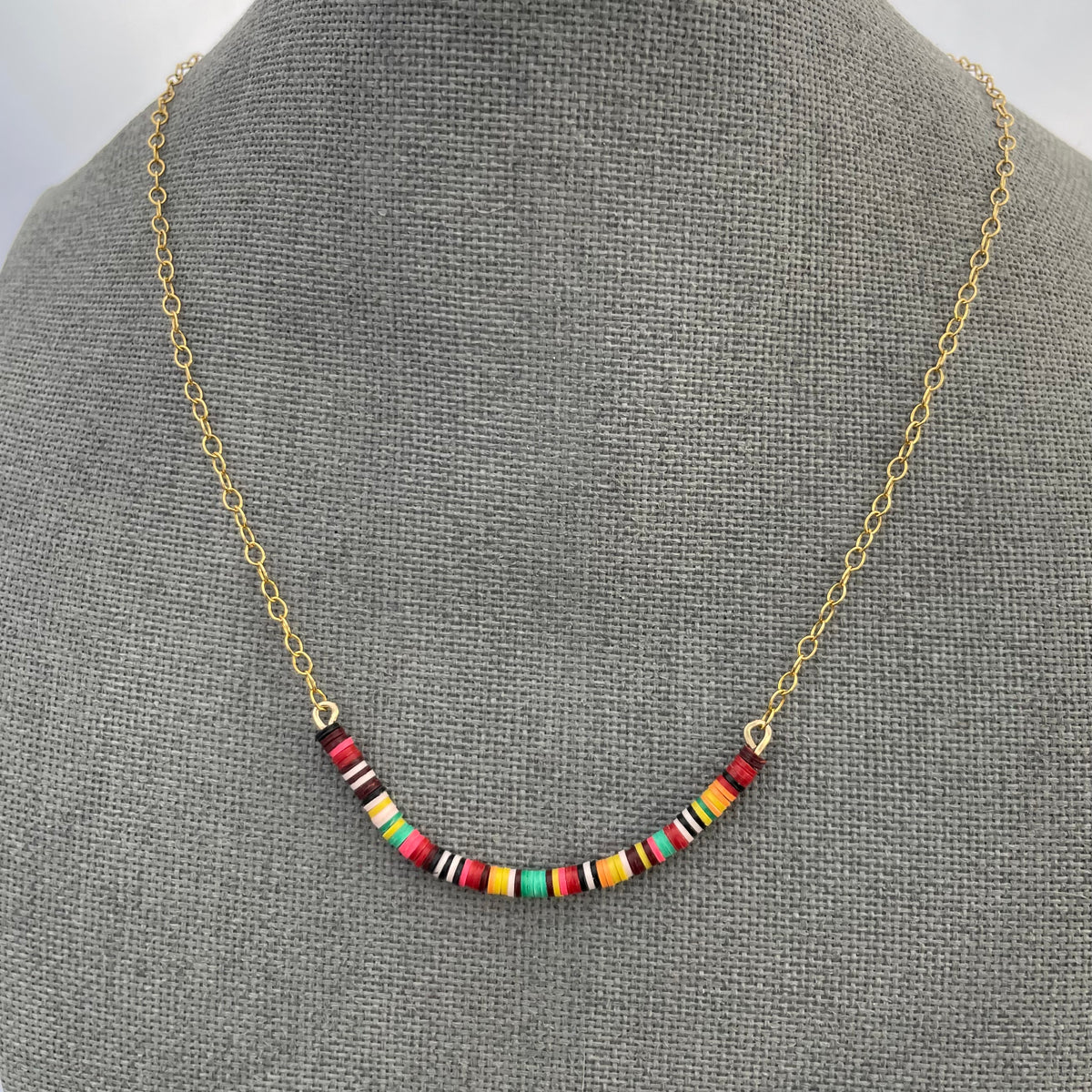 Multicolored Necklace VI / 14K Gold-Filled