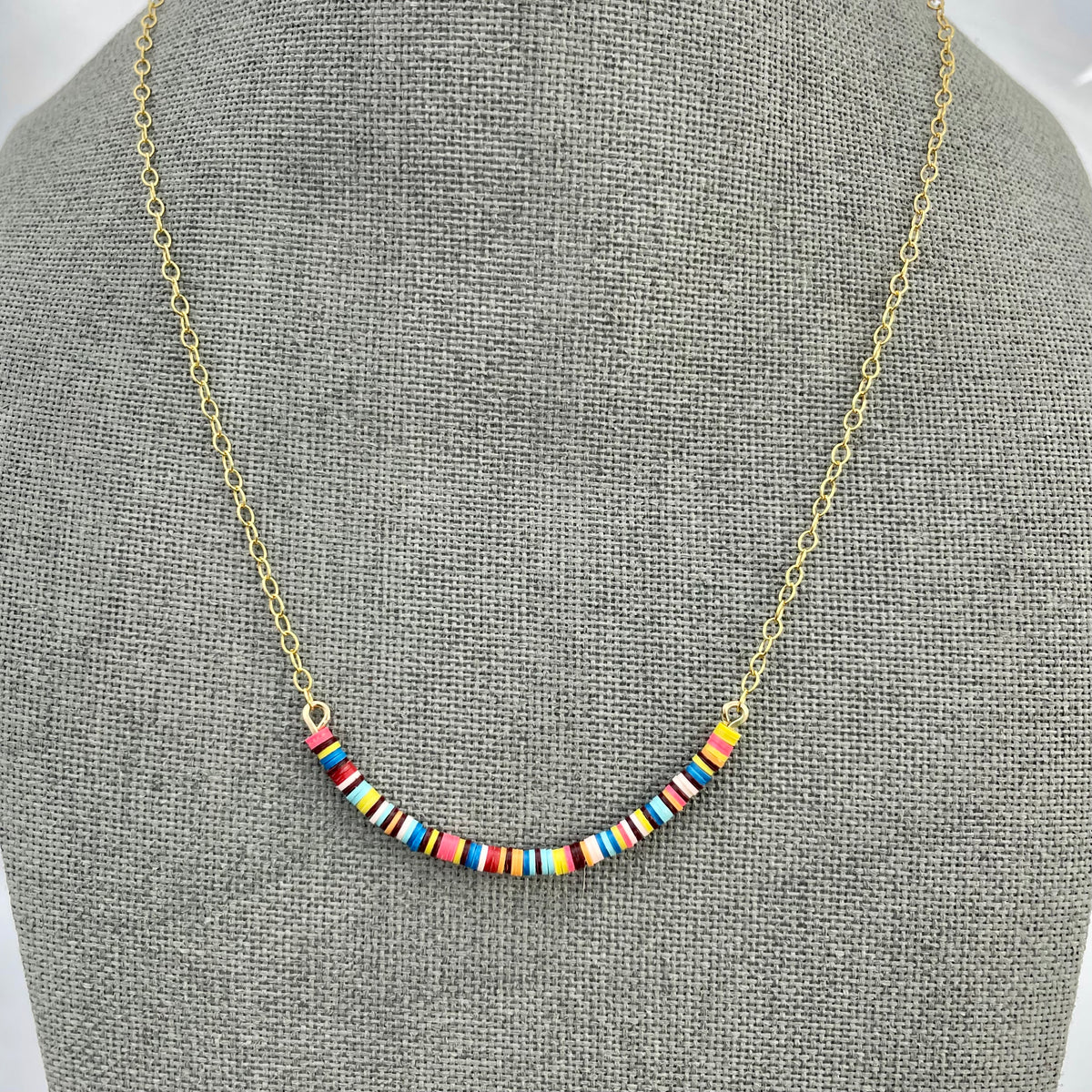 Multicolored Necklace I / 14K Gold-Filled