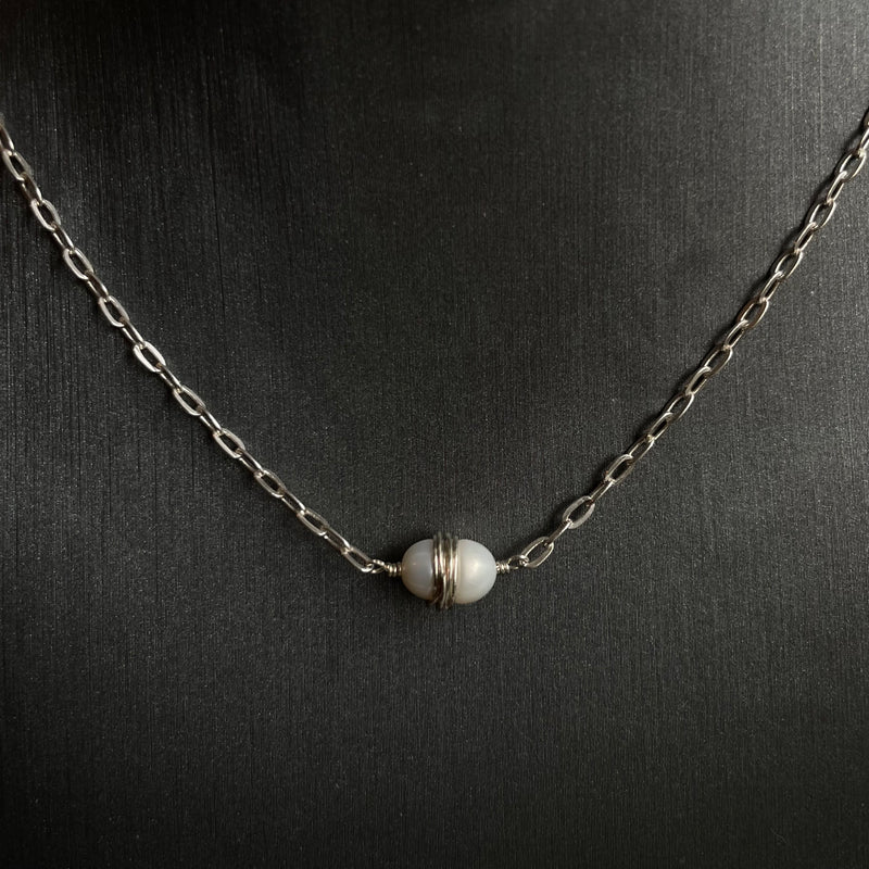 Pearl Jupiter Necklace - Sterling Silver