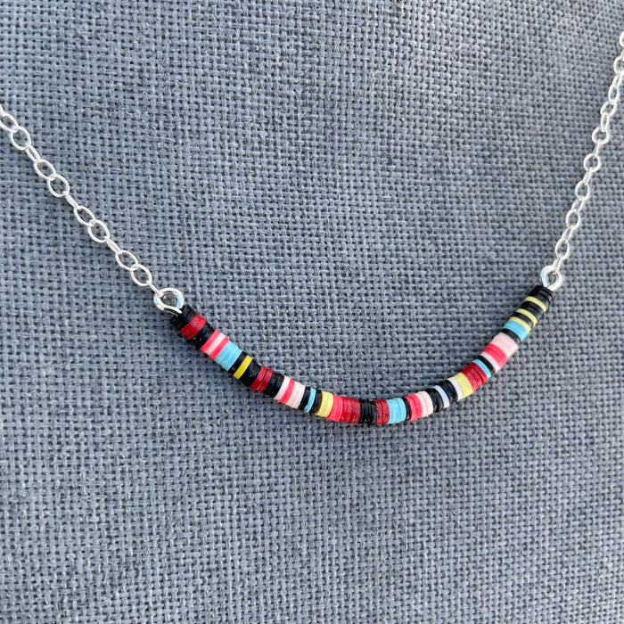 Multicolored Necklace II / Sterling Silver