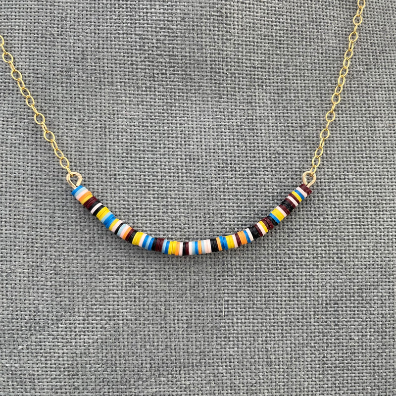 Multicolored Necklace V / 14K Gold-Filled