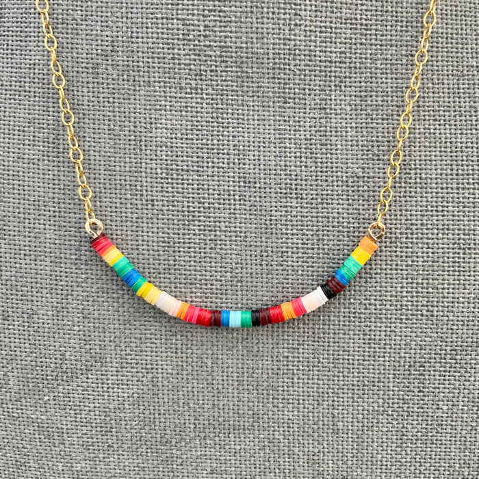 Multicolored Necklace IV / 14K Gold-Filled