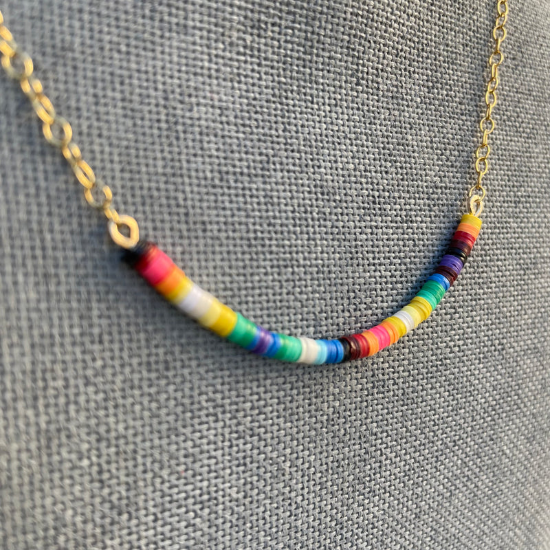 Multicolored Necklace II / 14K Gold-Filled