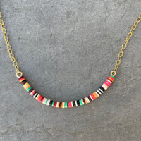Multicolored Necklace IX / 14K Gold-Filled
