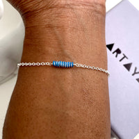 Aura Bracelet - Silver - Royal Blue