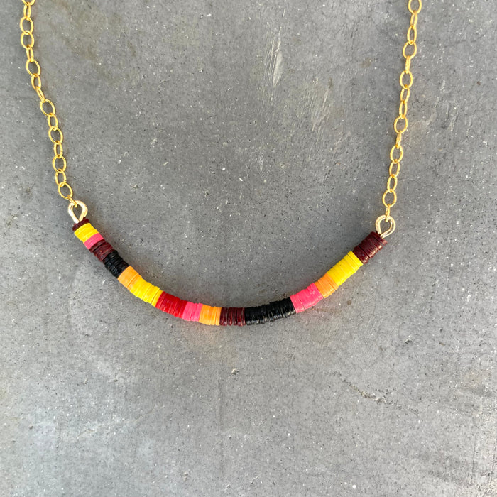 Multicolored Necklace XI / 14K Gold-Filled