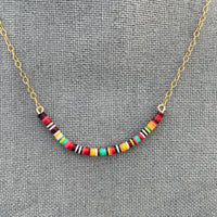 Multicolored Necklace VI / 14K Gold-Filled