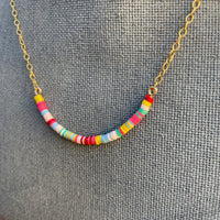 Multicolored Necklace III / 14K Gold-Filled