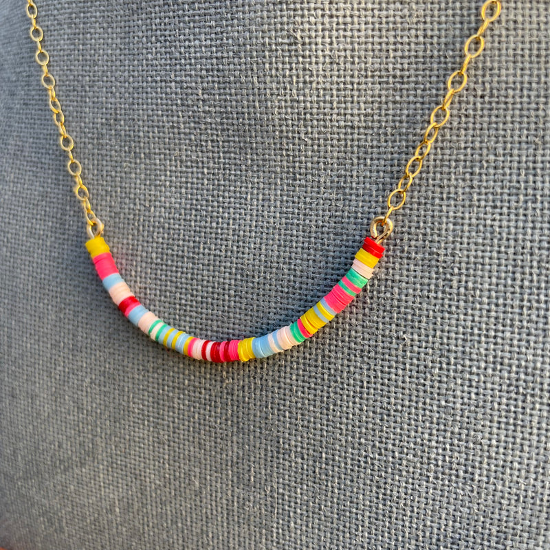 Multicolored Necklace III / 14K Gold-Filled