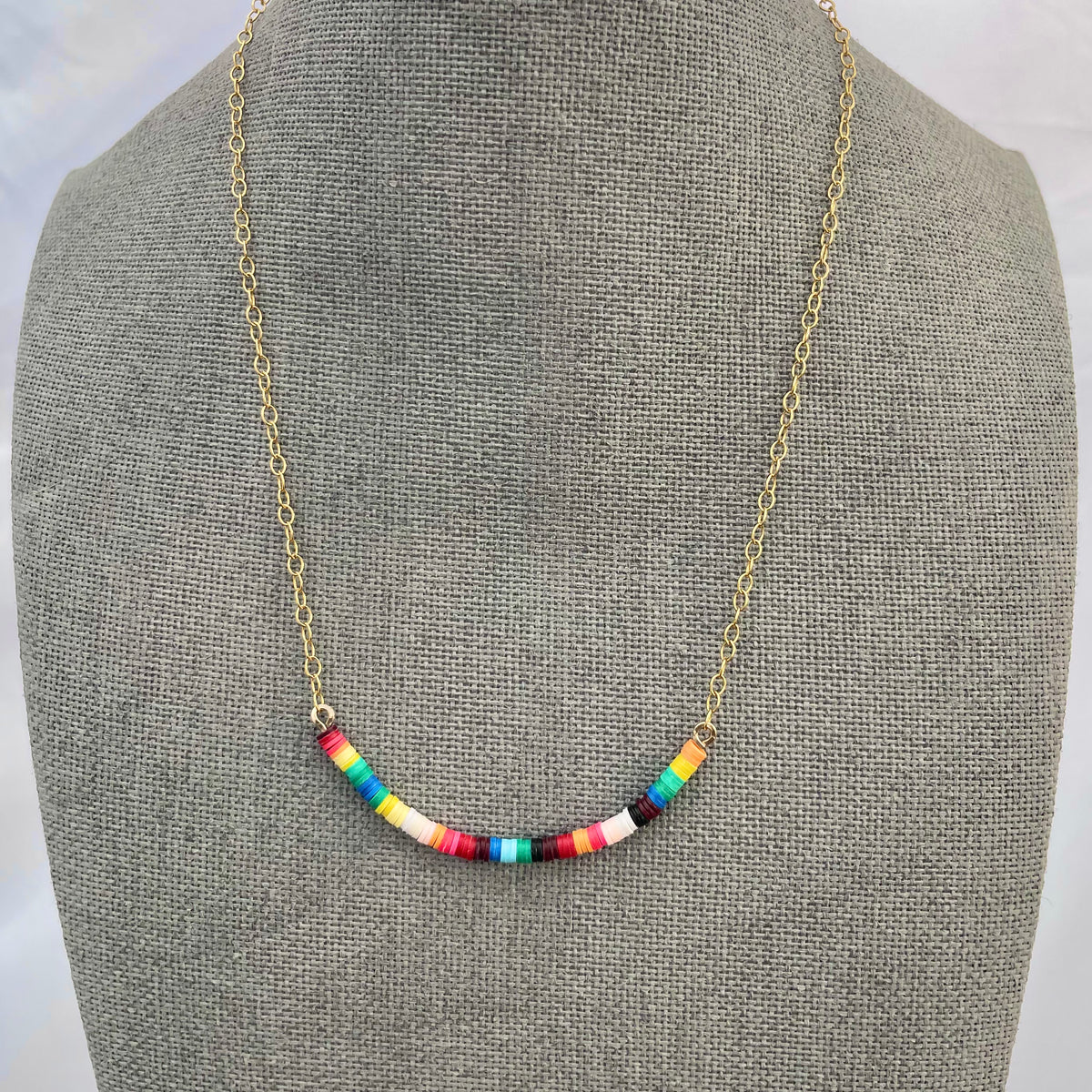 Multicolored Necklace IV / 14K Gold-Filled