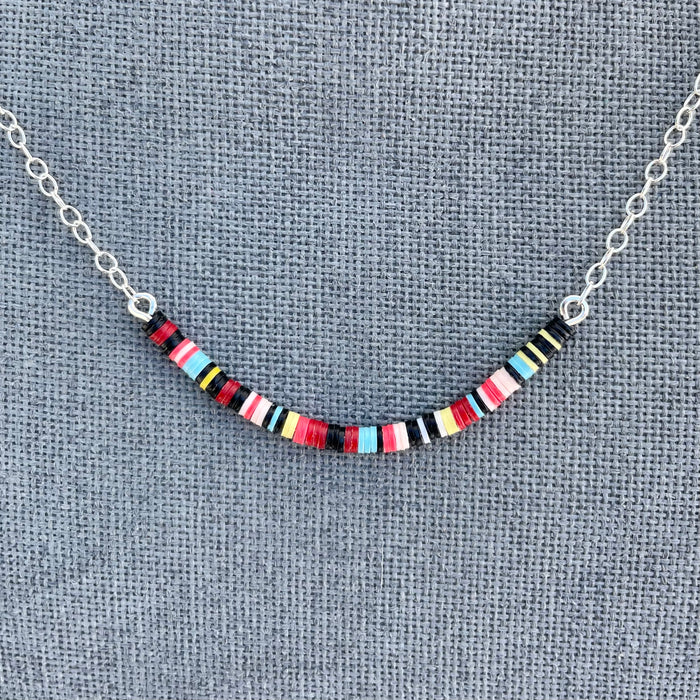 Multicolored Necklace II / Sterling Silver