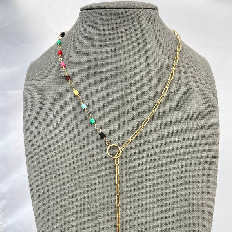 Bestow Lariat Necklace 14k Gold-Filled
