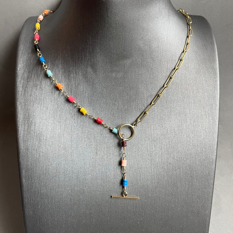 Bestow Lariat Necklace 14k Gold-Filled