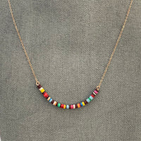 Multicolored Necklace I / 14K Rose Gold-Filled