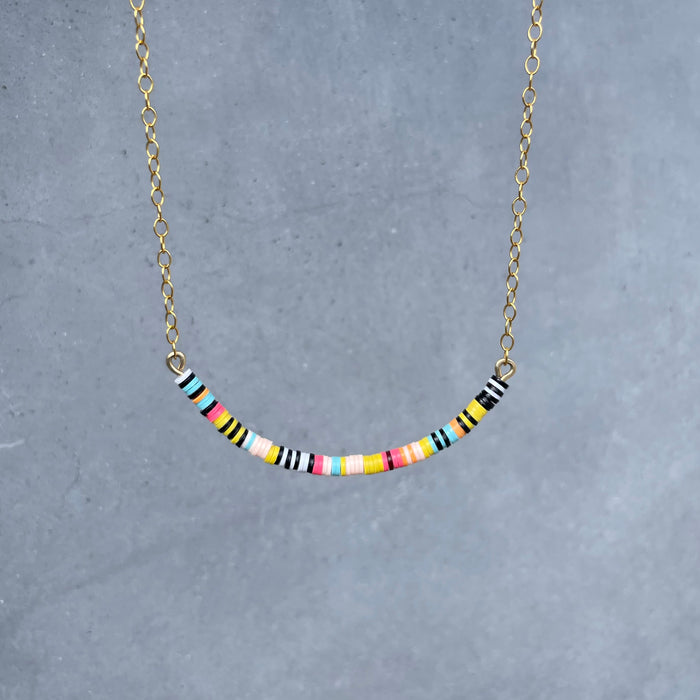 Multicolored Necklace VIII / 14K Gold-Filled