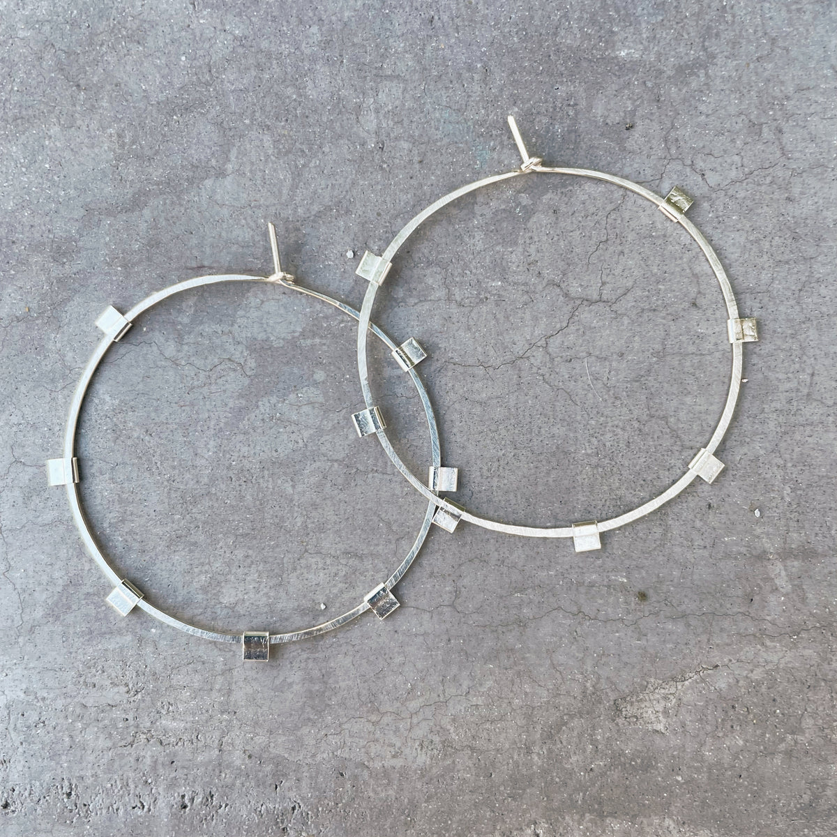 Spark Hoops - Sterling Silver