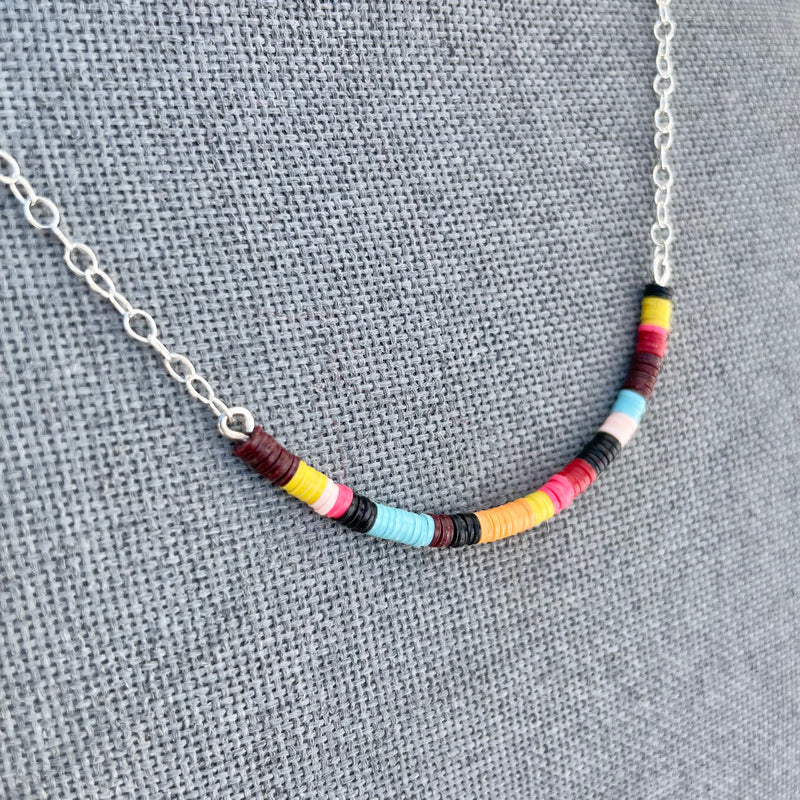 Multicolored Necklace I / Sterling Silver