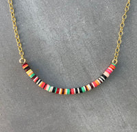 Multicolored Necklace IX / 14K Gold-Filled