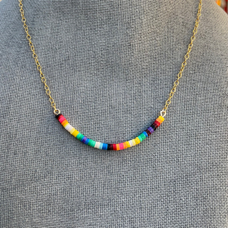 Multicolored Necklace II / 14K Gold-Filled