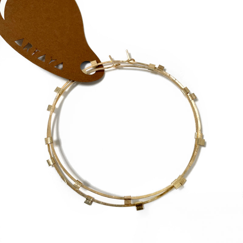 Spark Hoops - 14K Gold-Filled