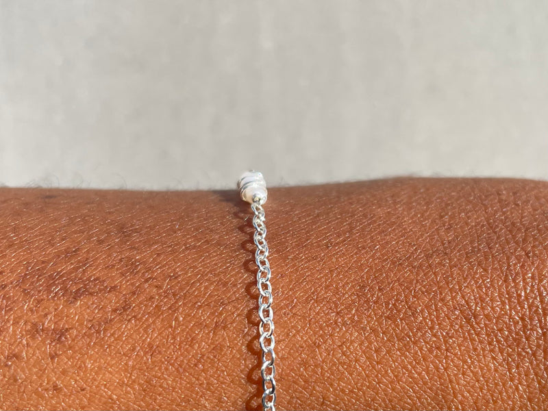 Tiny Beaded Pearl Aura Bracelet
