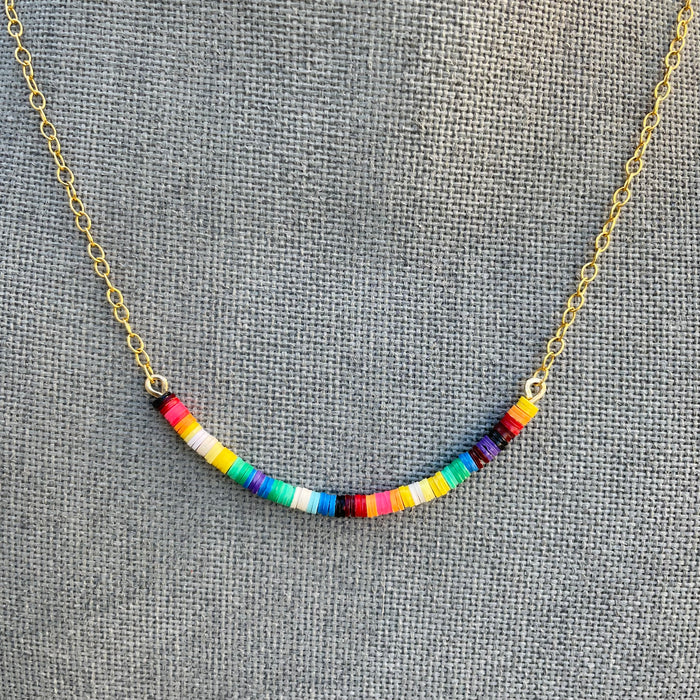 Multicolored Necklace II / 14K Gold-Filled