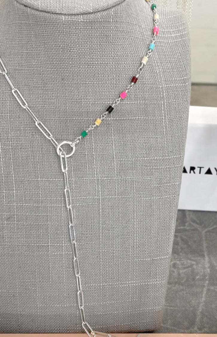 Bestow Lariat Necklace Sterling Silver