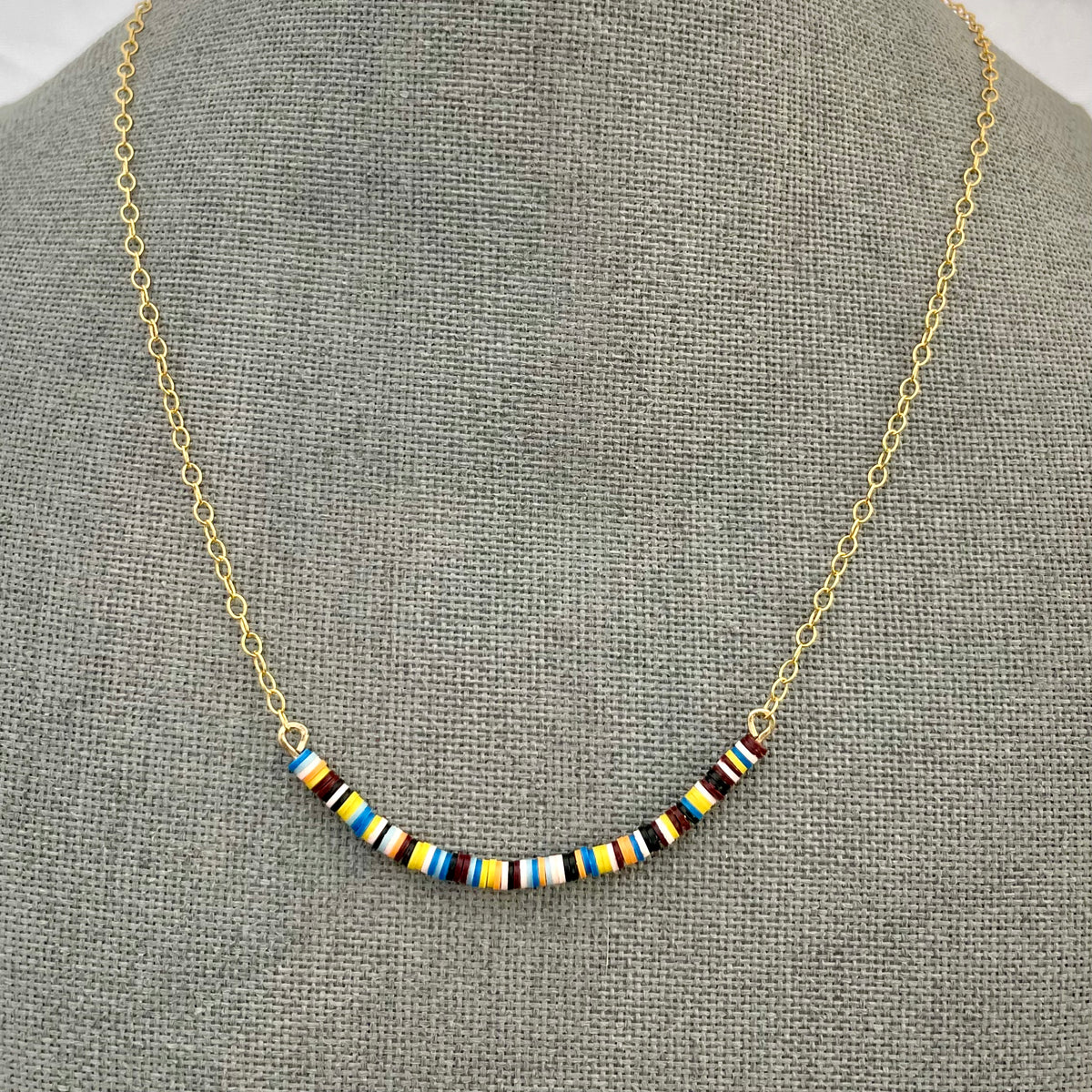 Multicolored Necklace V / 14K Gold-Filled