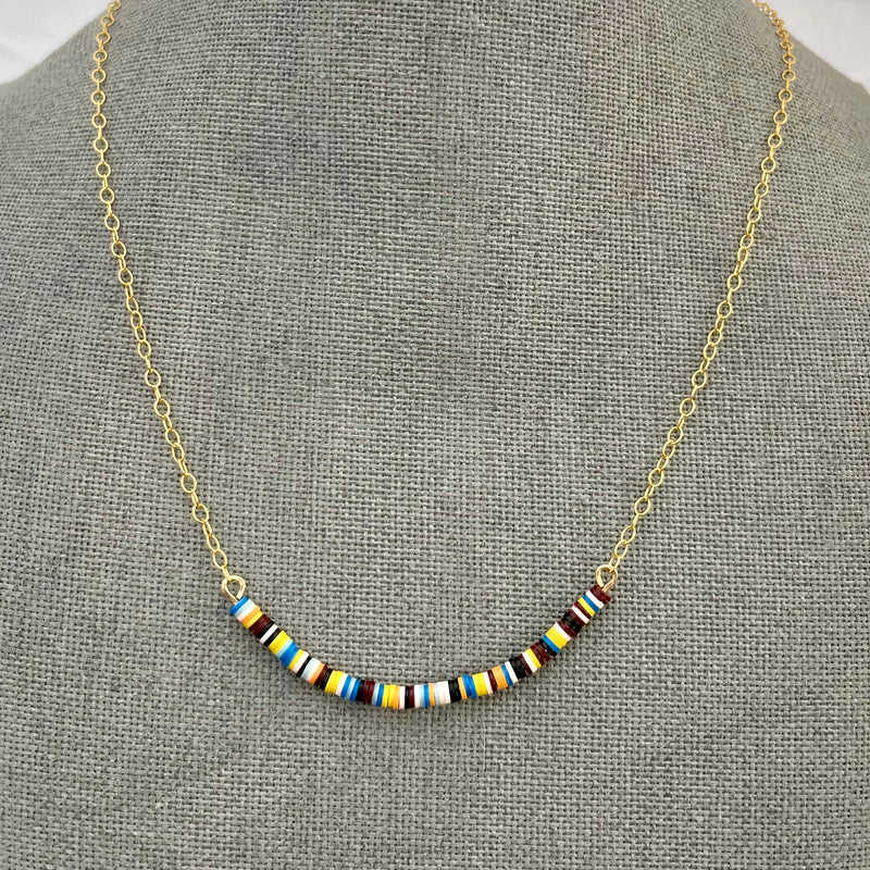 Multicolored Necklace V / 14K Gold-Filled