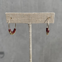 Brown Aura Hoops - 14k Gold-Fill