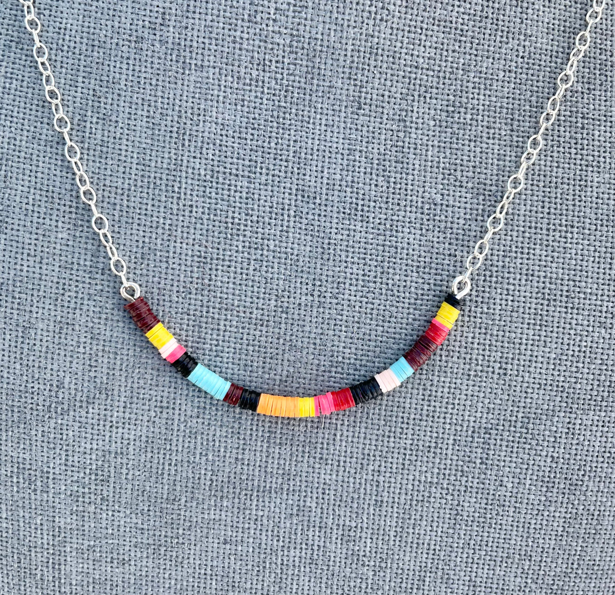 Multicolored Necklace I / Sterling Silver