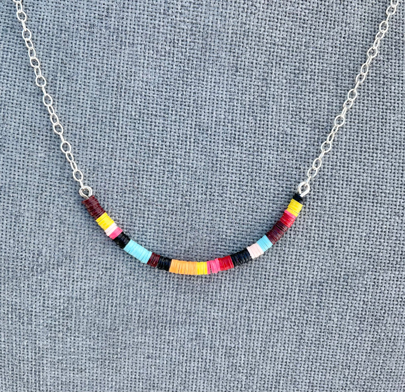 Multicolored Necklace I / Sterling Silver