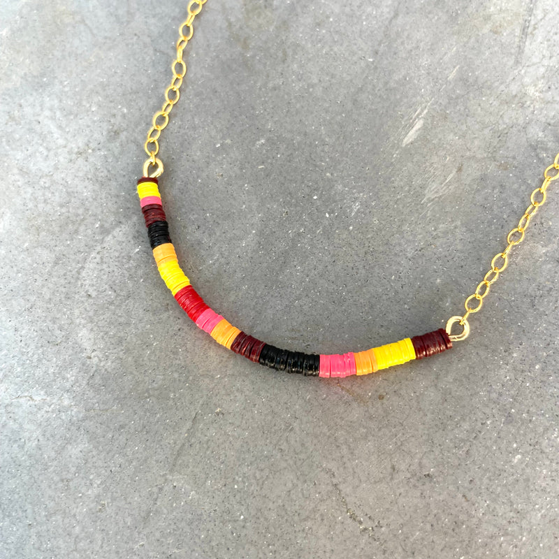 Multicolored Necklace XI / 14K Gold-Filled