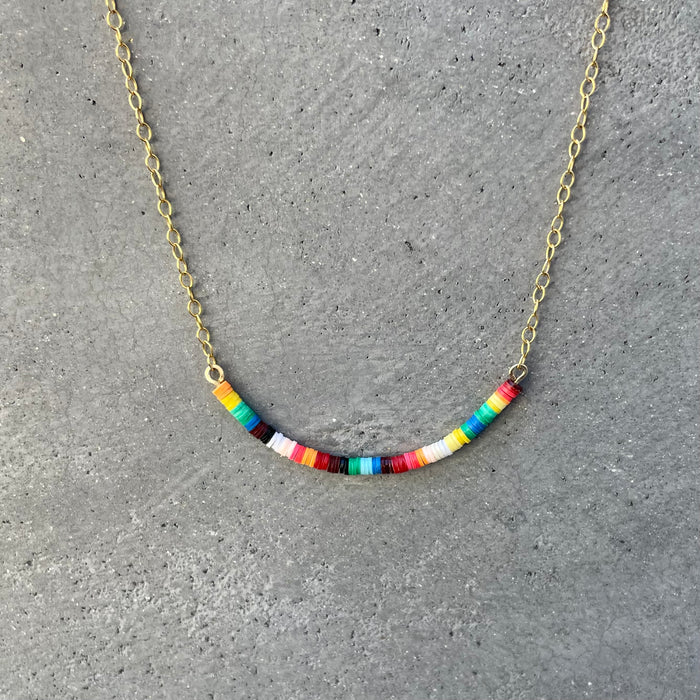 Multicolored Necklace IV / 14K Gold-Filled