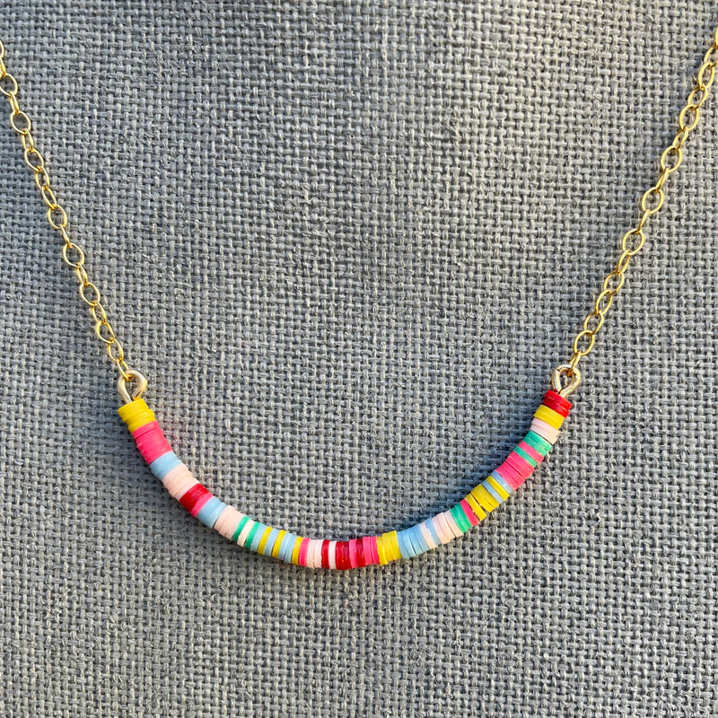 Multicolored Necklace III / 14K Gold-Filled